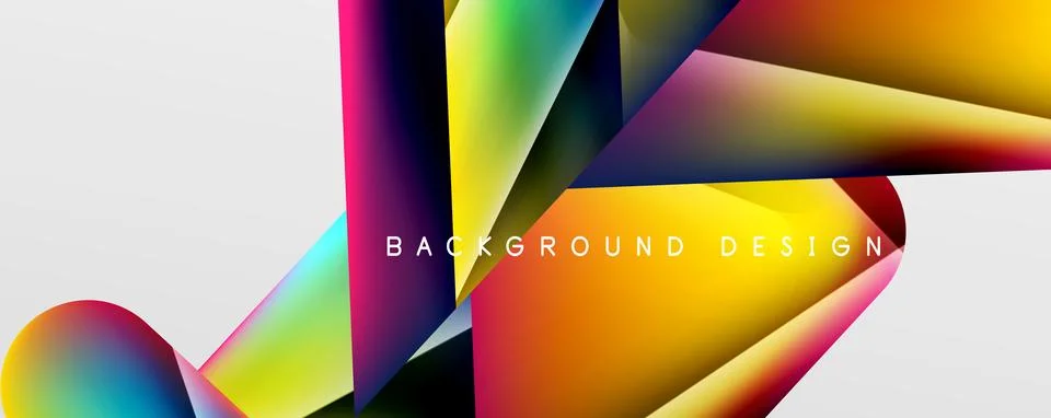 Triangle fluid color gradient abstract background. Vector Illustration For Stock Illustration