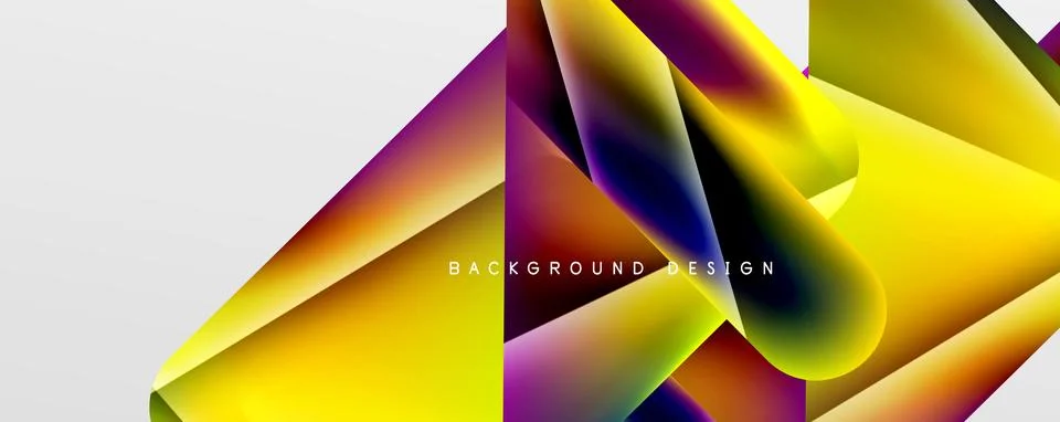 Triangle fluid color gradient abstract background. Vector Illustration For Illustrazione stock