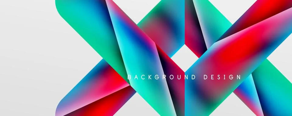 Triangle fluid color gradient abstract background. Vector Illustration For Illustrazione stock