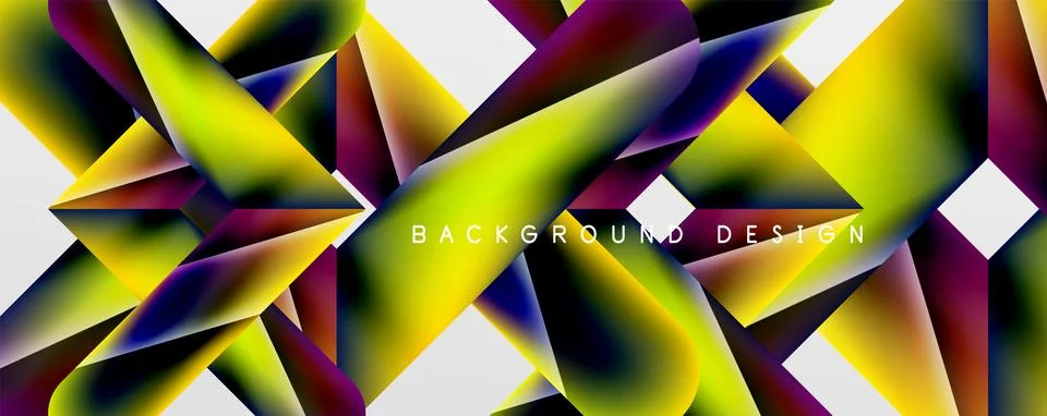 Triangle fluid color gradient abstract background. Vector Illustration For 스톡 일러스트