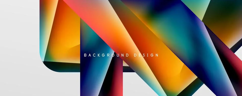 Triangle fluid color gradient abstract background. Vector Illustration For Stockillustratie