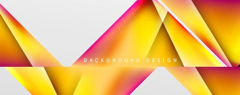 Triangle fluid color gradient abstract background. Vector Illustration For Stock Illustration