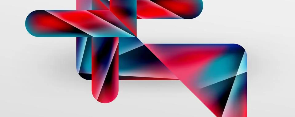 Triangle fluid color gradient abstract background. Vector Illustration For Stock Illustration