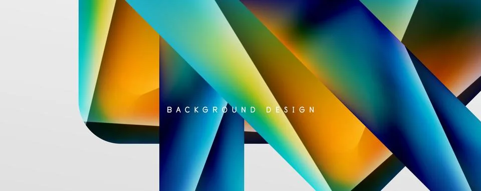 Triangle fluid color gradient abstract background. Vector Illustration For Stock Illustration