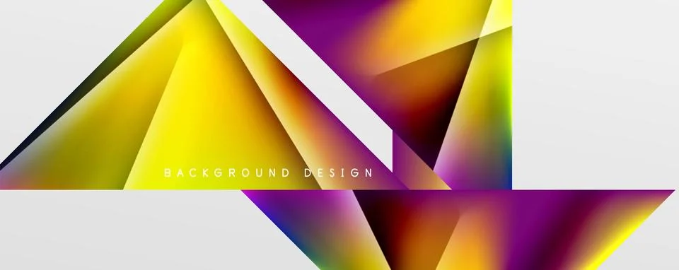 Triangle fluid color gradient abstract background. Vector Illustration For 스톡 일러스트
