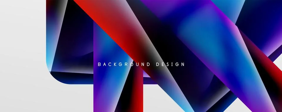Triangle fluid color gradient abstract background. Vector Illustration For Stock Illustration