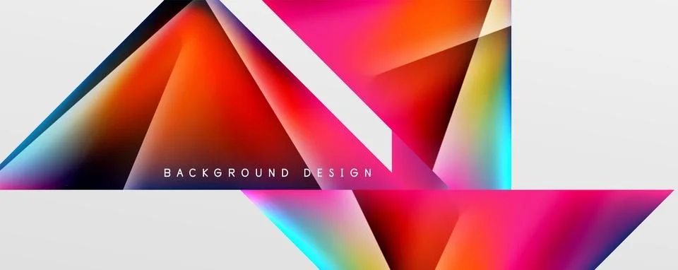 Triangle fluid color gradient abstract background. Vector Illustration For Stock Illustration
