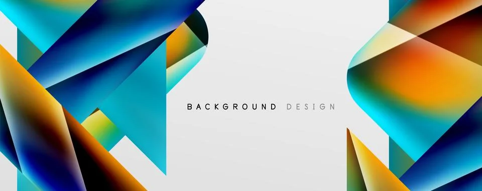 Triangle fluid color gradient abstract background. Vector Illustration For Stock Illustration