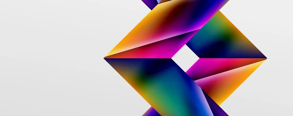 Triangle fluid color gradient abstract background. Vector Illustration For Illustrazione stock