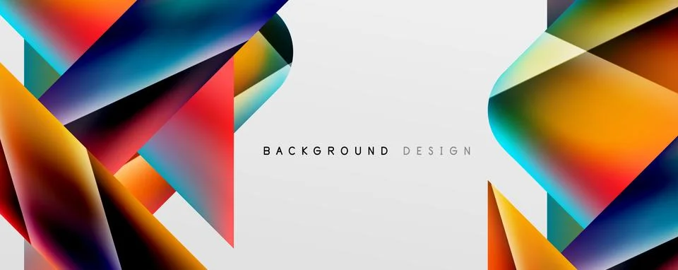 Triangle fluid color gradient abstract background. Vector Illustration For Illustrazione stock