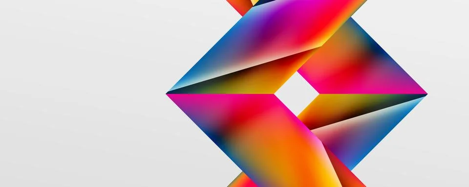 Triangle fluid color gradient abstract background. Vector Illustration For Illustrazione stock