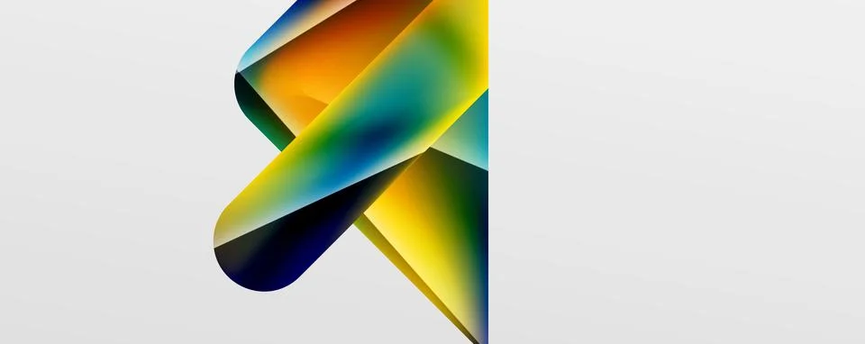 Triangle fluid color gradient abstract background. Vector Illustration For 스톡 일러스트