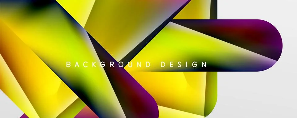 Triangle fluid color gradient abstract background. Vector Illustration For Illustrazione stock