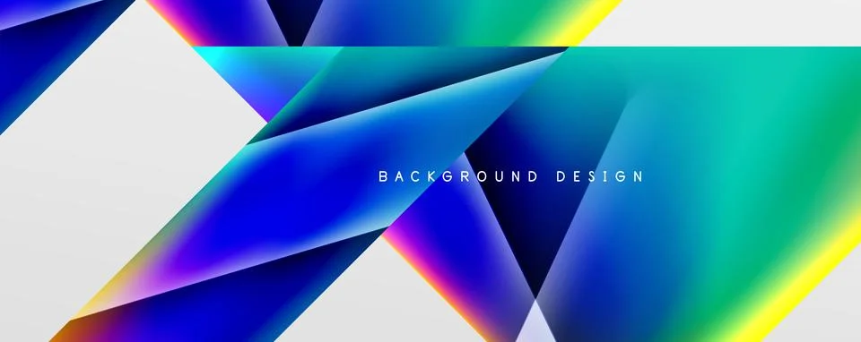 Triangle fluid color gradient abstract background. Vector Illustration For 스톡 일러스트