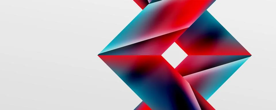 Triangle fluid color gradient abstract background. Vector Illustration For Stock Illustration