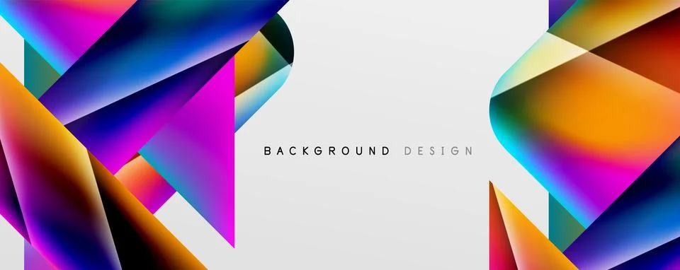 Triangle fluid color gradient abstract background. Vector Illustration For Stock Illustration