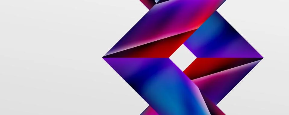 Triangle fluid color gradient abstract background. Vector Illustration For 스톡 일러스트