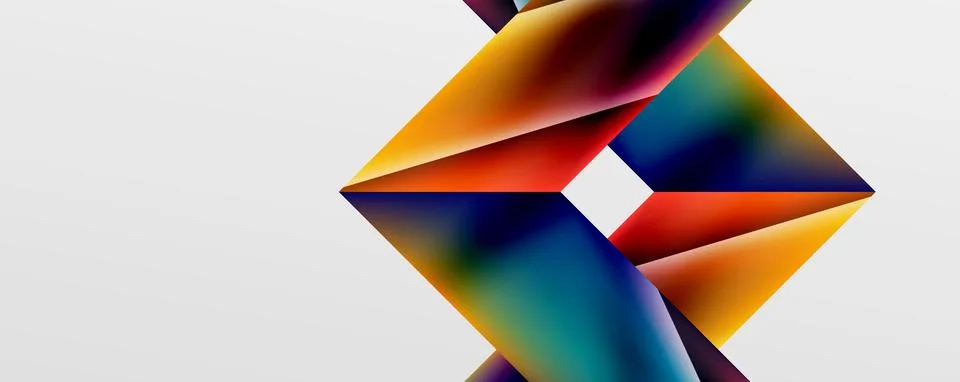 Triangle fluid color gradient abstract background. Vector Illustration For イラスト素材