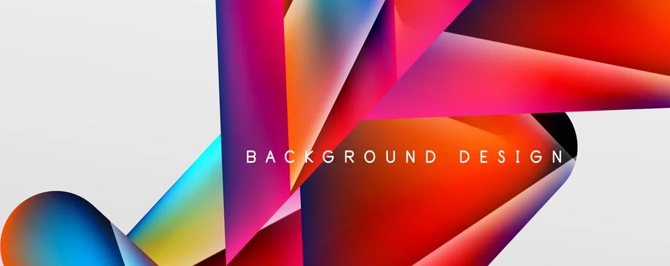 Triangle fluid color gradient abstract background. Vector Illustration For 스톡 일러스트
