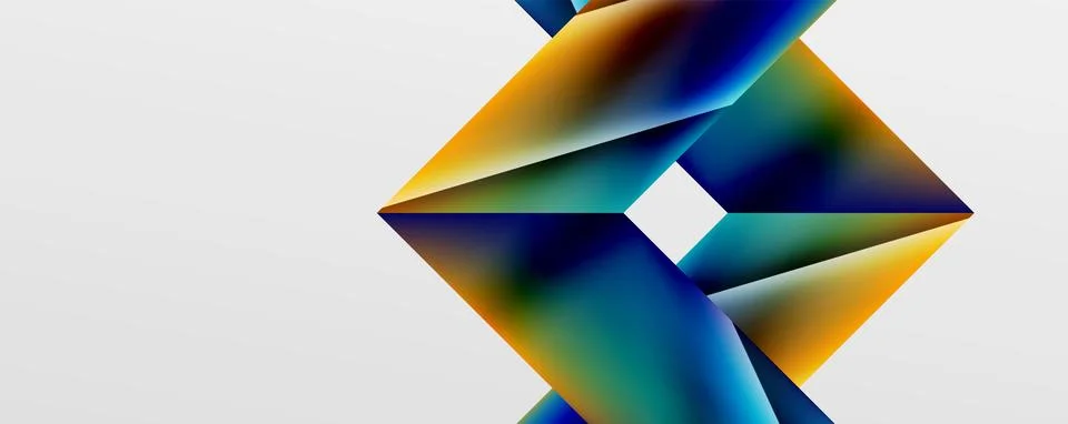Triangle fluid color gradient abstract background. Vector Illustration For 스톡 일러스트