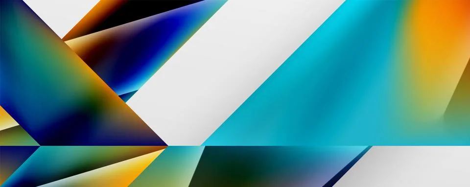 Triangle fluid color gradient abstract background. Vector Illustration For Illustrazione stock