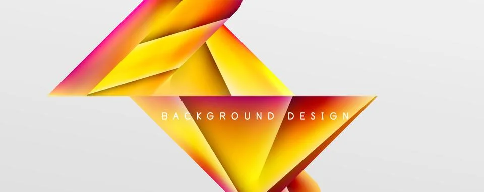 Triangle fluid color gradient abstract background. Vector Illustration For 스톡 일러스트
