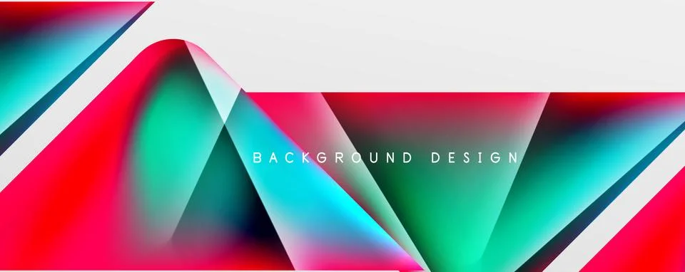 Triangle fluid color gradient abstract background. Vector Illustration For イラスト素材