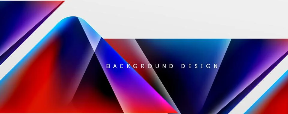 Triangle fluid color gradient abstract background. Vector Illustration For Stock Illustration