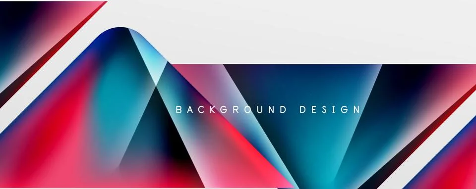Triangle fluid color gradient abstract background. Vector Illustration For Illustrazione stock