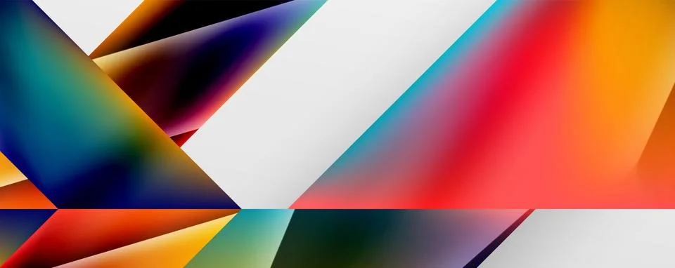 Triangle fluid color gradient abstract background. Vector Illustration For Illustrazione stock