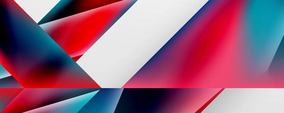 Triangle fluid color gradient abstract background. Vector Illustration For Illustrazione stock
