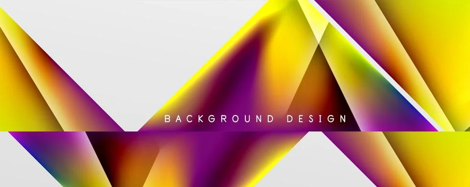 Triangle fluid color gradient abstract background. Vector Illustration For 스톡 일러스트