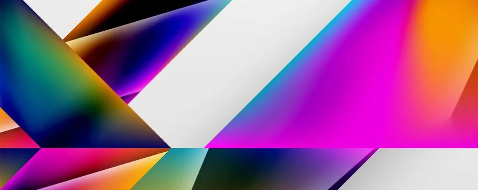 Triangle fluid color gradient abstract background. Vector Illustration For Illustrazione stock