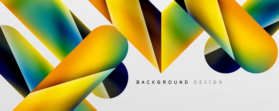 Triangle fluid color gradient abstract background. Vector Illustration For Stock Illustration