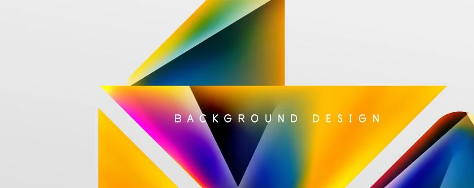 Triangle fluid color gradient abstract background. Vector Illustration For Stock Illustration