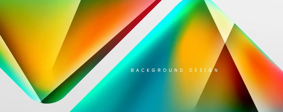 Triangle fluid color gradient abstract background. Vector Illustration For Stock Illustration