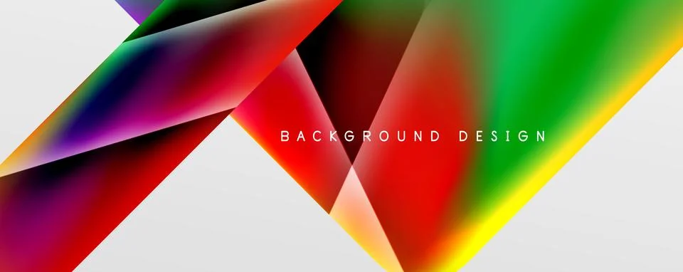 Triangle fluid color gradient abstract background. Vector Illustration For 스톡 일러스트