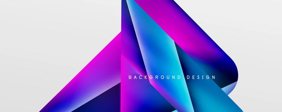 Triangle fluid color gradient abstract background. Vector Illustration For Stockillustratie