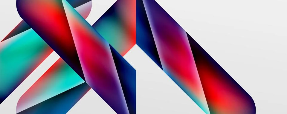 Triangle fluid color gradient abstract background. Vector Illustration For Illustrazione stock
