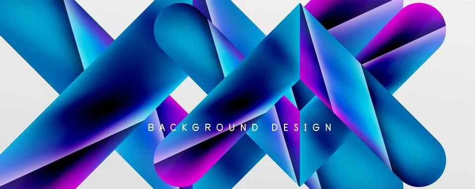Triangle fluid color gradient abstract background. Vector Illustration For Illustrazione stock