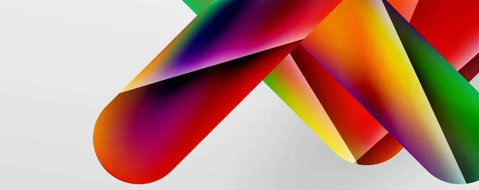 Triangle fluid color gradient abstract background. Vector Illustration For Illustrazione stock