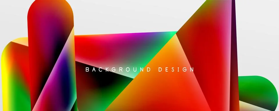 Triangle fluid color gradient abstract background. Vector Illustration For Illustrazione stock