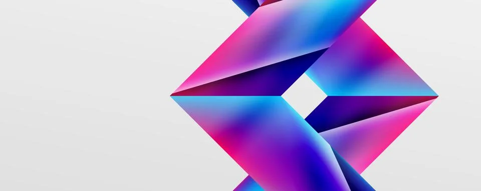 Triangle fluid color gradient abstract background. Vector Illustration For Illustrazione stock