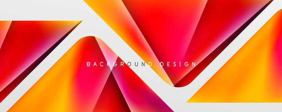Triangle fluid color gradient abstract background. Vector Illustration For Stock Illustration