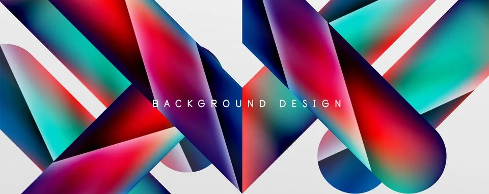 Triangle fluid color gradient abstract background. Vector Illustration For Illustrazione stock