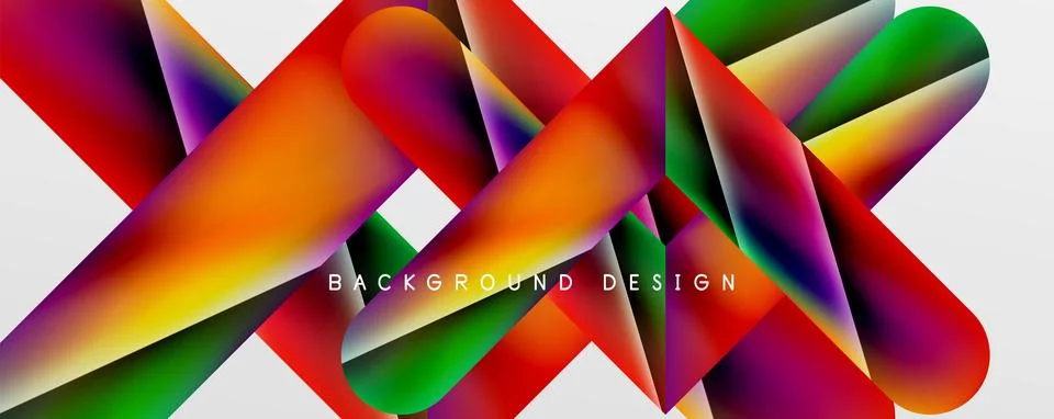 Triangle fluid color gradient abstract background. Vector Illustration For Illustrazione stock