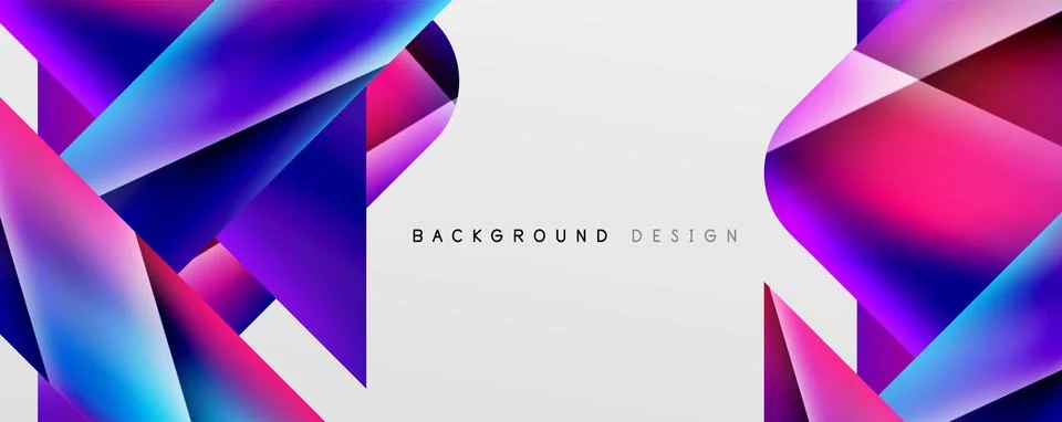 Triangle fluid color gradient abstract background. Vector Illustration For Stockillustratie
