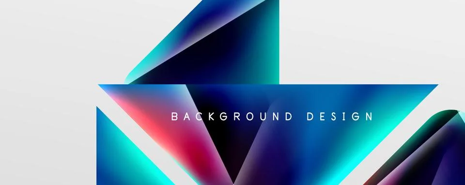 Triangle fluid color gradient abstract background. Vector Illustration For Stock Illustration