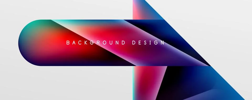 Triangle fluid color gradient abstract background. Vector Illustration For Stock Illustration