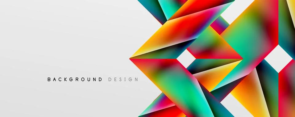 Triangle fluid color gradient abstract background. Vector Illustration For Stock Illustration